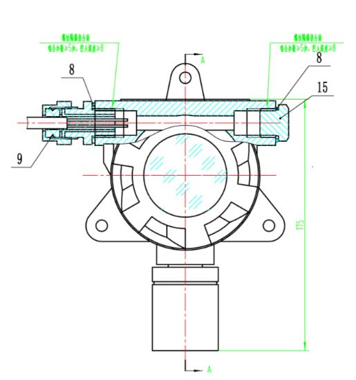 有毒氣體報警器結(jié)構(gòu)圖 有毒氣體報警器結(jié)構(gòu)圖